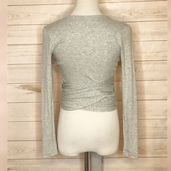 BNWT A&D Ribbed Wrap Top - Picture 4 of 6